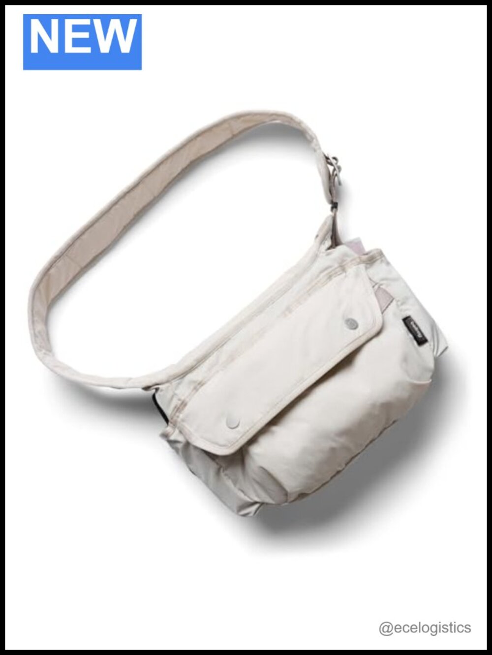 Cinch Sling Crossbody Bag Nylon Recycled Lightweight Shoulder Bag with Pockets